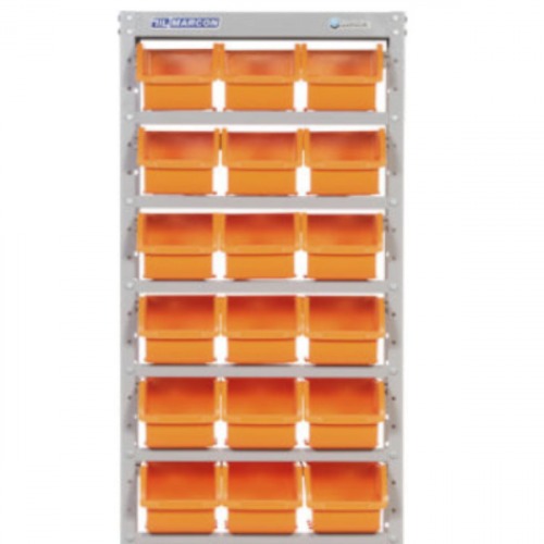 Estante metálica com 27 gavetas n° 5 laranja       Estante metálica com 27 gavetas n° 5 laranja