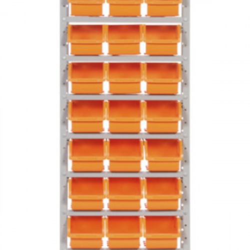 Estante metálica com 27 gavetas n° 5 laranja       Estante metálica com 27 gavetas n° 5 laranja