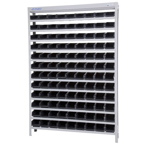 Estante metálica com 108 gavetas n° 3 preta - EP108/3P Estante metálica com 108 gavetas n° 3 preta - EP108/3P