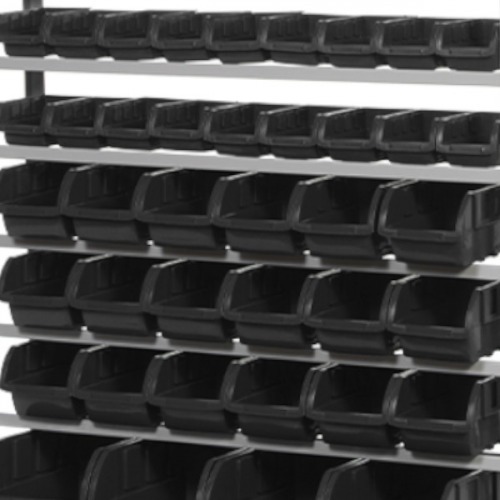 Estante metlica com 49 gavetas preta medidas diversas  - EM49P