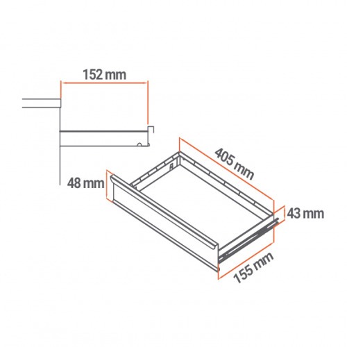 Armrio para ferramentas com 1 prateleira e 2 gavetas - AR-2