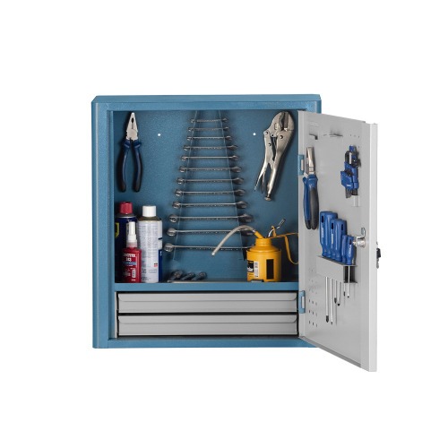 Armrio para ferramentas com 1 prateleira e 2 gavetas - AR-2