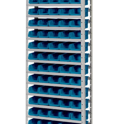 Estante met�lica com 60 gavetas n� 3 azul - EM60/3A