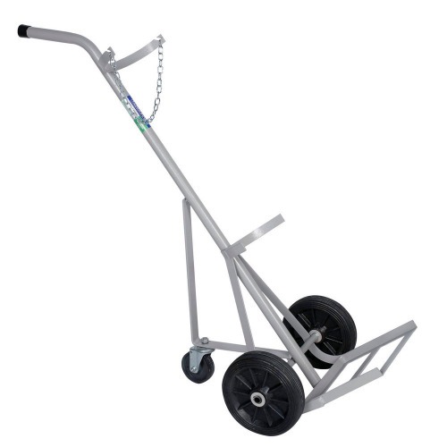 Carro para transporte de oxignio com apoio capacidade 01 cilindro