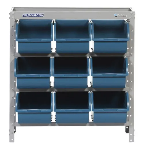 Estante metálica com 9 gavetas n° 7 azul - EM9/7A