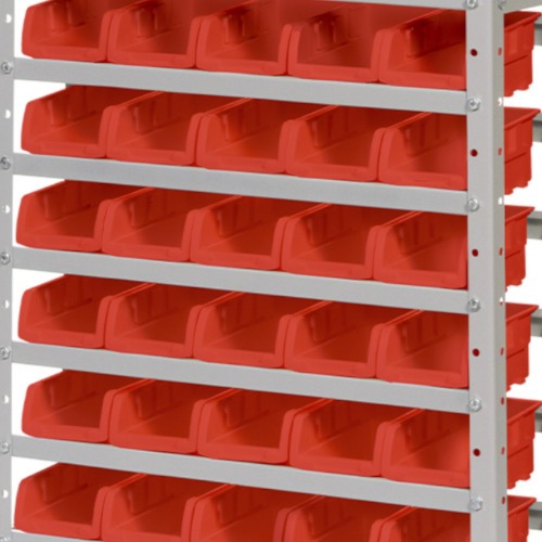 Estante met�lica com 30 gavetas n� 3 vermelha - EF30/3V