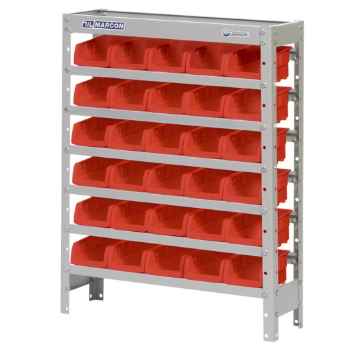 Estante met�lica com 30 gavetas n� 3 vermelha - EF30/3V