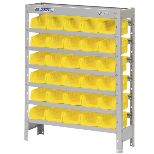 Estante metálica com 30 gavetas n° 3 amarela - EF30/3AM Estante metálica com 30 gavetas n° 3 amarela - EF30/3AM