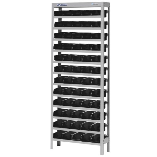 Estante met�lica com 60 gavetas n� 3 preta - EP60/3P