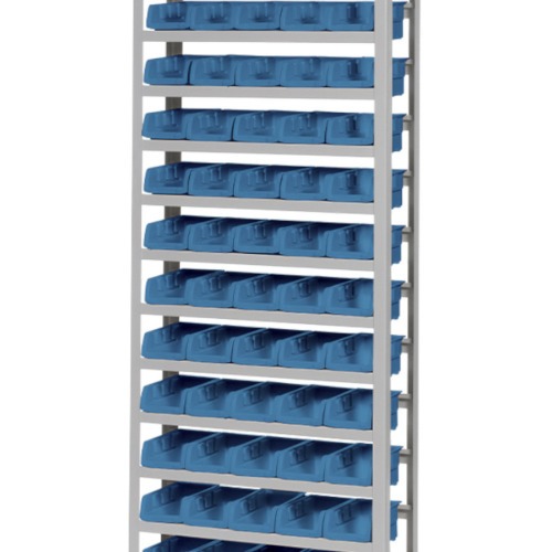 Estante metálica com 60 gavetas n° 3 azul - EP60/3A Estante metálica com 60 gavetas n° 3 azul - EP60/3A