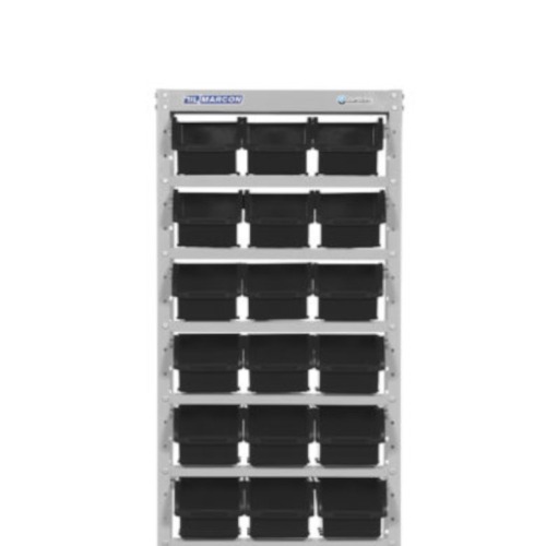 Estante metlica com 27 gavetas n 5 preta - EF27/5P