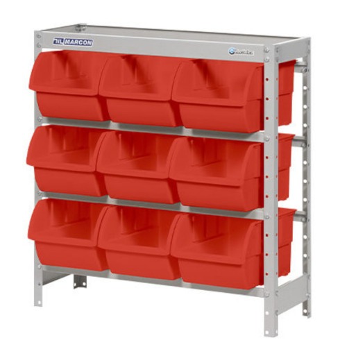 Estante met�lica com 9 gavetas n� 7 vermelha - EF9/7V