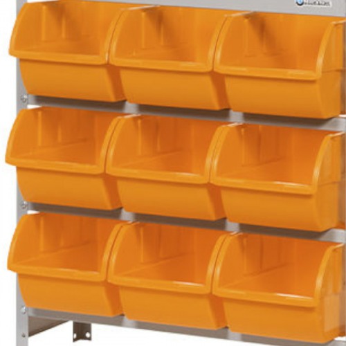 Estante met�lica com 9 gavetas n� 7 laranja - EF9/7L