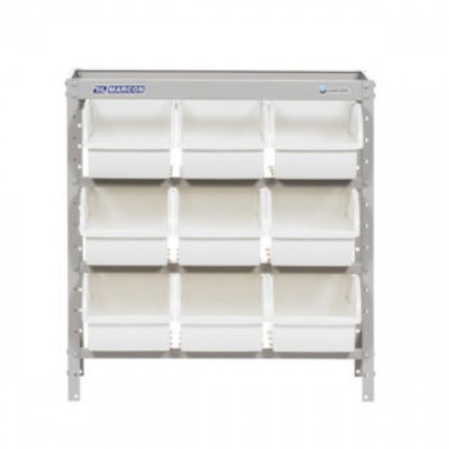 Estante metálica com 9 gavetas n° 7 branca - EF9/7B Estante metálica com 9 gavetas n° 7 branca - EF9/7B
