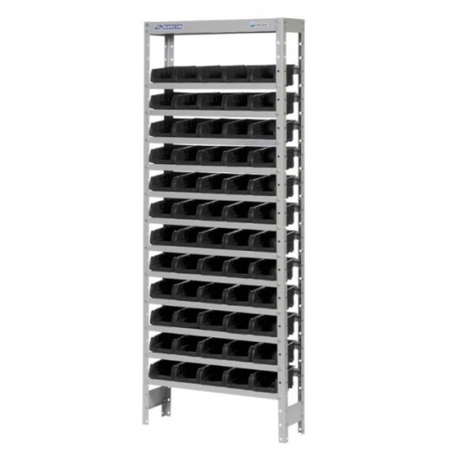 Estante metálica com 60 gavetas n° 3 preta - EF60/3P Estante metálica com 60 gavetas n° 3 preta - EF60/3P