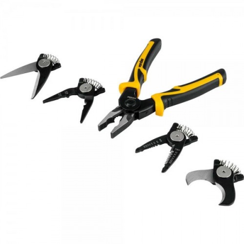 Alicate multifunes com cabeas intercambiveis 5 em 1