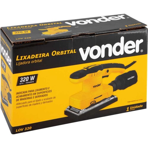 Lixadeira orbital 320W 93 x 185 mm com coletor de pó e acessórios - LOV 320  110V Lixadeira orbital 320W 93 x 185 mm com coletor de pó e acessórios - LOV 320  110V