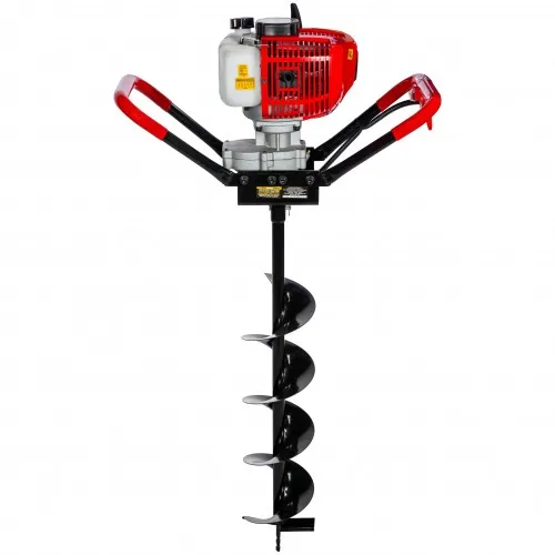 Perfurador de solo a gasolina 42,7 cc com broca 76 x 15 cm