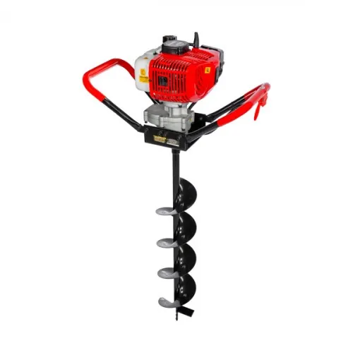 Perfurador de solo a gasolina 42,7 cc com broca 76 x 15 cm