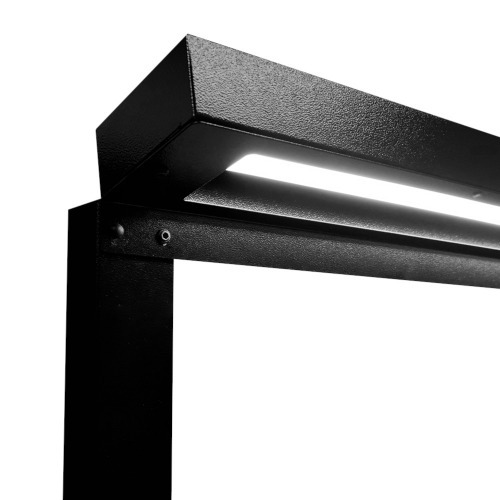 Suporte de ilumina��o 1070 x 155 mm para bancada com 3 tomadas - 91526