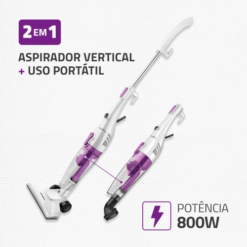 Aspirador de pó 2 em 1 portátil e vertical 800 watts Turbo Cycle AP-34  110V Aspirador de pó 2 em 1 portátil e vertical 800 watts Turbo Cycle AP-34  110V