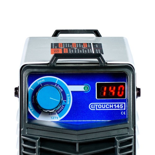 Inversora de solda 140A para eletrodo e tig Bivolt  - TOUCH 145 BV  110V/220V Inversora de solda 140A para eletrodo e tig Bivolt  - TOUCH 145 BV  110V/220V