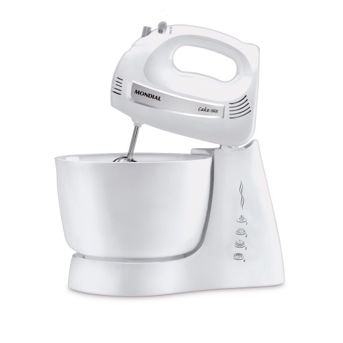 Batedeira 500 watts 4 velocidades branca Cake - B-50-W  110V Batedeira 500 watts 4 velocidades branca Cake - B-50-W  110V