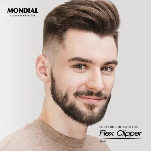 Máquina de cortar cabelo sem fio com 2 pentes Flex Clipper - CR-04  110V/220V