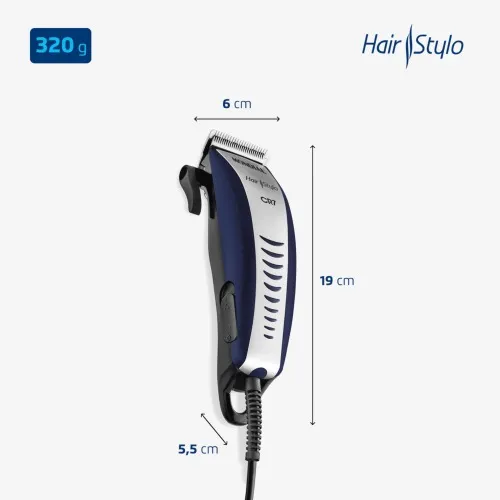Máquina de cortar cabelo com 4 pentes e acessórios Hair Stylo - CR-07  110V