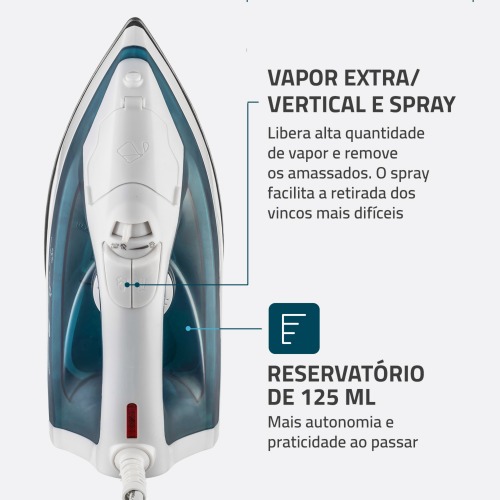 Ferro de passar a vapor 1200 watts - F-32 220V Ferro de passar a vapor 1200 watts - F-32 220V