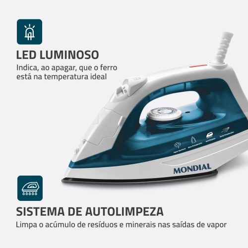 Ferro de passar a vapor 1200 watts - F-32 220V Ferro de passar a vapor 1200 watts - F-32 220V