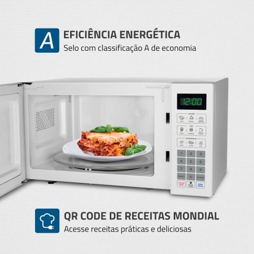 Micro-ondas 34 litros 1400W 10 níveis de potência - MO-02-34-W  110V Micro-ondas 34 litros 1400W 10 níveis de potência - MO-02-34-W  110V