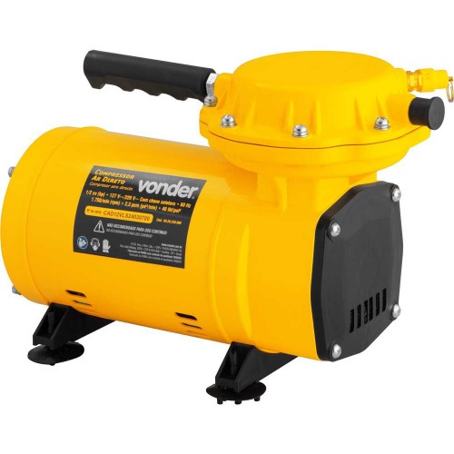 Compressor de ar direto 2,3 pés 1/2 hp com acessórios 110V/220V Compressor de ar direto 2,3 pés 1/2 hp com acessórios 110V/220V
