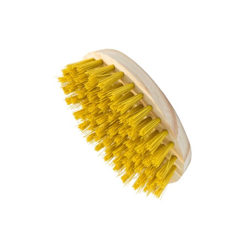 Escova multiuso oval de madeira amarela - 0.4701