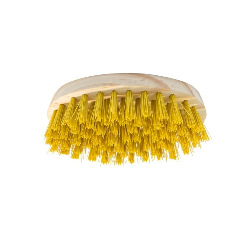 Escova multiuso oval de madeira amarela - 0.4701