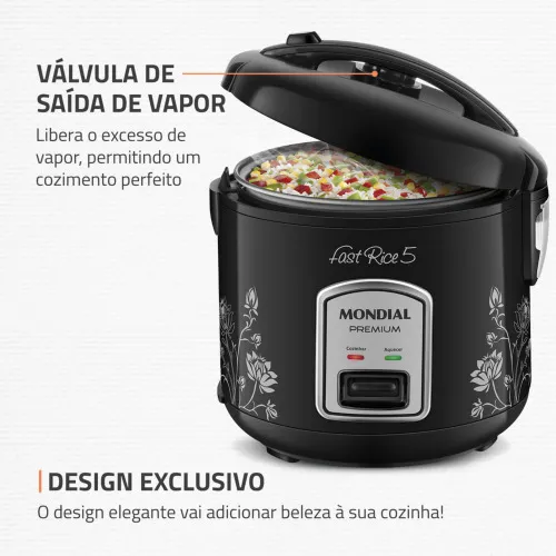 Panela elétrica de arroz 5 xícaras Pratic Rice 5 - NPE-08-5X  110V