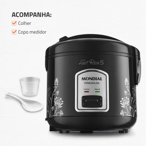 Panela elétrica de arroz 5 xícaras Pratic Rice 5 - NPE-08-5X  110V