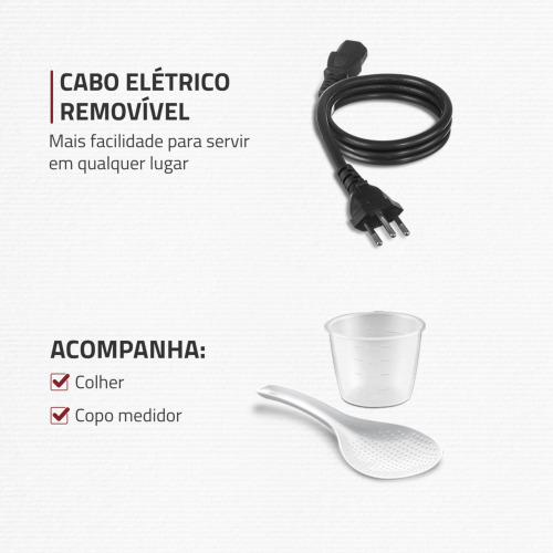 Panela de presso eltrica digital 5 litros Master Cook Red - PE-39  110V