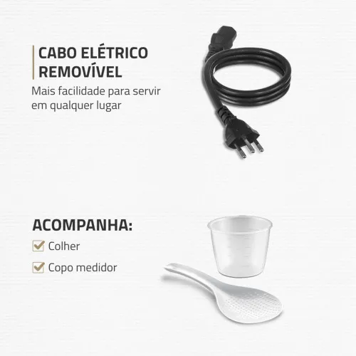 Panela de pressão elétrica digital 3 litros Master Cook 3L- PE-40  110V