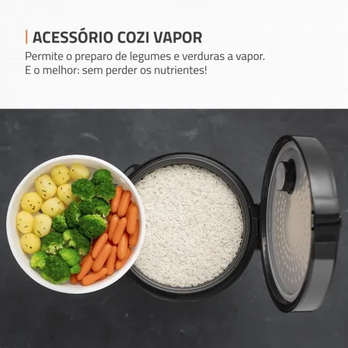 Panela elétrica de arroz 10 xícaras Pratic Rice 10i - PE-42-10X  110V