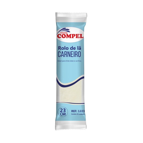 Rolo de l de carneiro para pintura 23 cm sem suporte - 0.1223