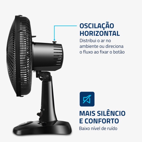 Ventilador de mesa 30 cm 6 ps com 3 velocidades - VSP-30-B  220V