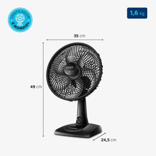 Ventilador de mesa 30 cm 6 pás com 3 velocidades - VSP-30-B  110V Ventilador de mesa 30 cm 6 pás com 3 velocidades - VSP-30-B  110V