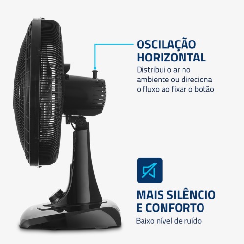 Ventilador de mesa 40 cm 6 pás com 3 velocidades Super Power - VSP-40-B  220V Ventilador de mesa 40 cm 6 pás com 3 velocidades Super Power - VSP-40-B  220V