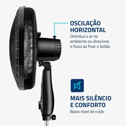 Ventilador de coluna 40 cm 6 pás Super Power - VSP-40C-NB  110V