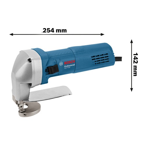 Tesoura faca 750 watts para cortes retos e curvos em ao - GSC 75-16  220V