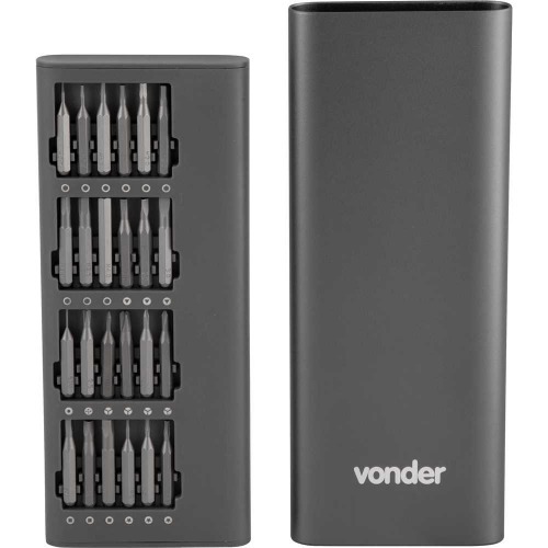 Jogo de bits e ponteiras de precisão encaixe sextavado de 4 mm 51 peças Jogo de bits e ponteiras de precisão encaixe sextavado de 4 mm 51 peças