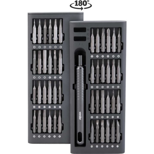 Jogo de bits e ponteiras de precisão encaixe sextavado de 4 mm 51 peças Jogo de bits e ponteiras de precisão encaixe sextavado de 4 mm 51 peças