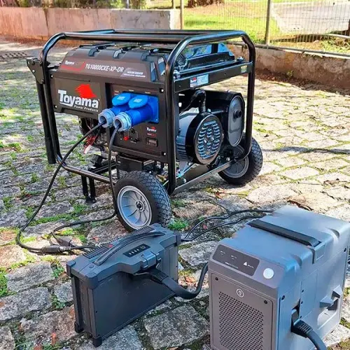 Gerador de energia 9 kva a gasolina bivolt para alimentar