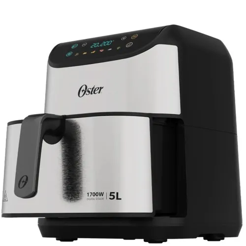 Fritadeira elétrica sem óleo air fryer digital 5L 1700W  Painel Touch - OFRT930  110V